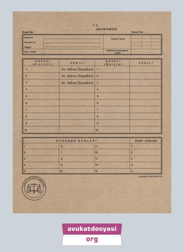 Avukat İcra Dosyası 62