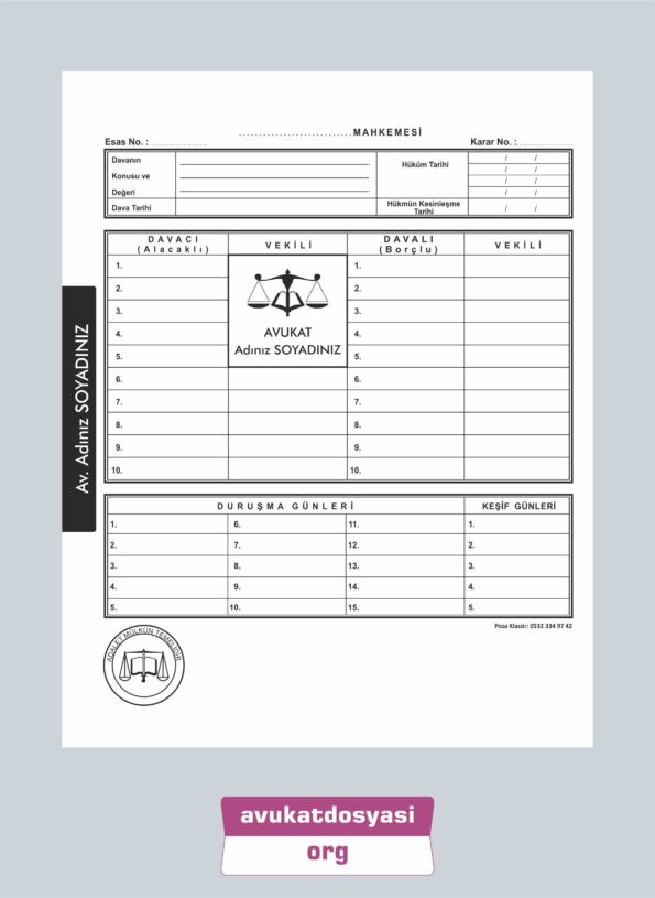 Avukat İcra Dosyası 63