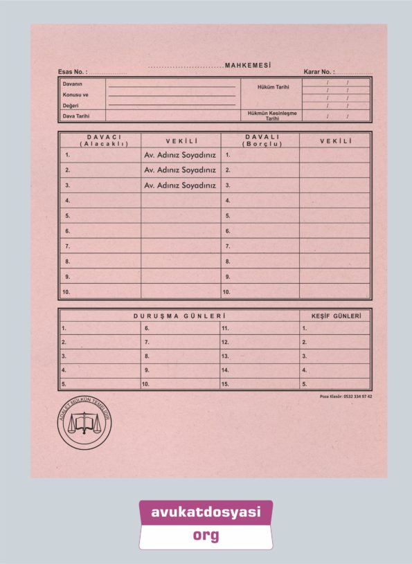 Avukat İcra Dosyası 61